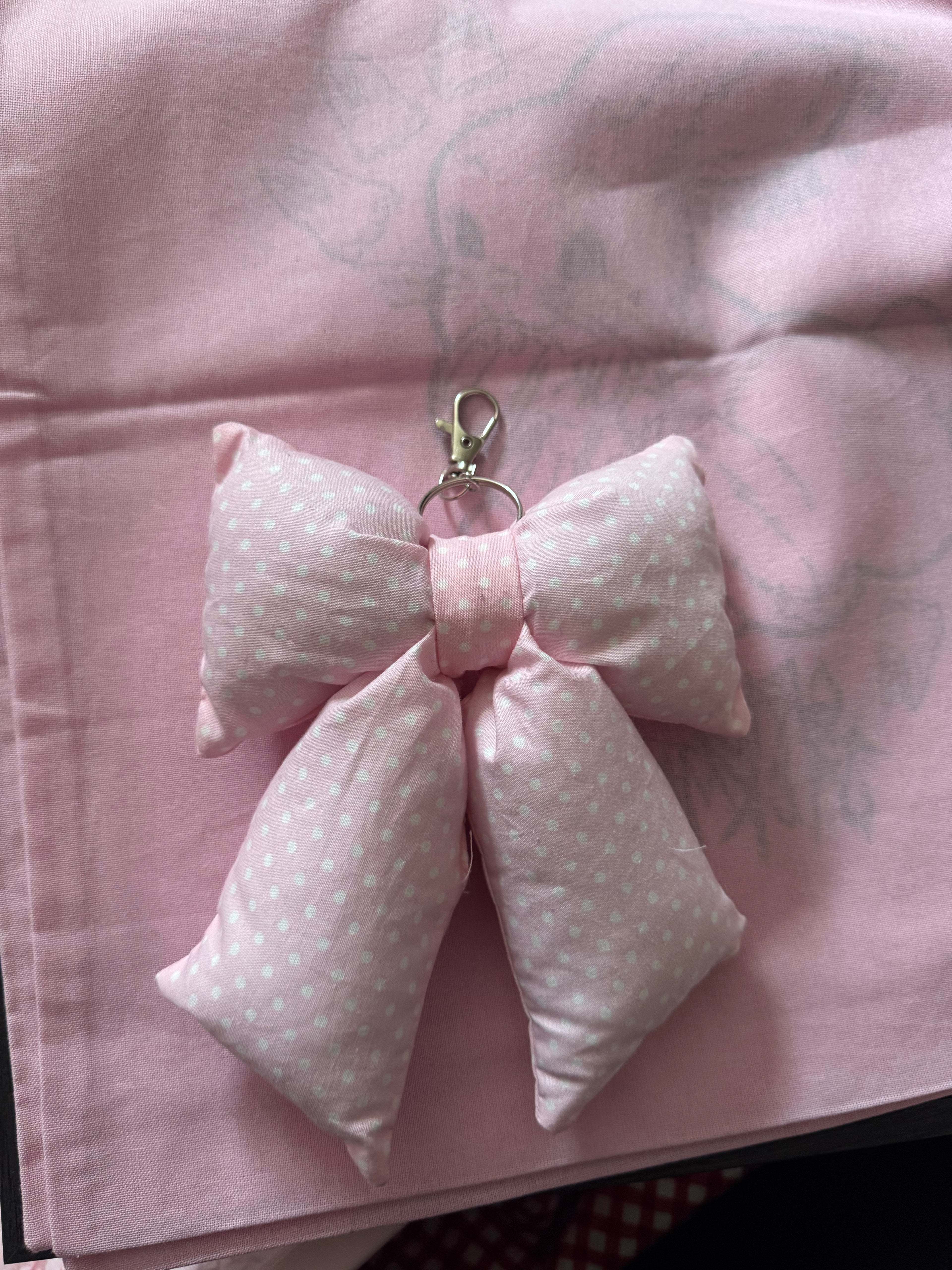 BOW PLUSH KEYCHAIN