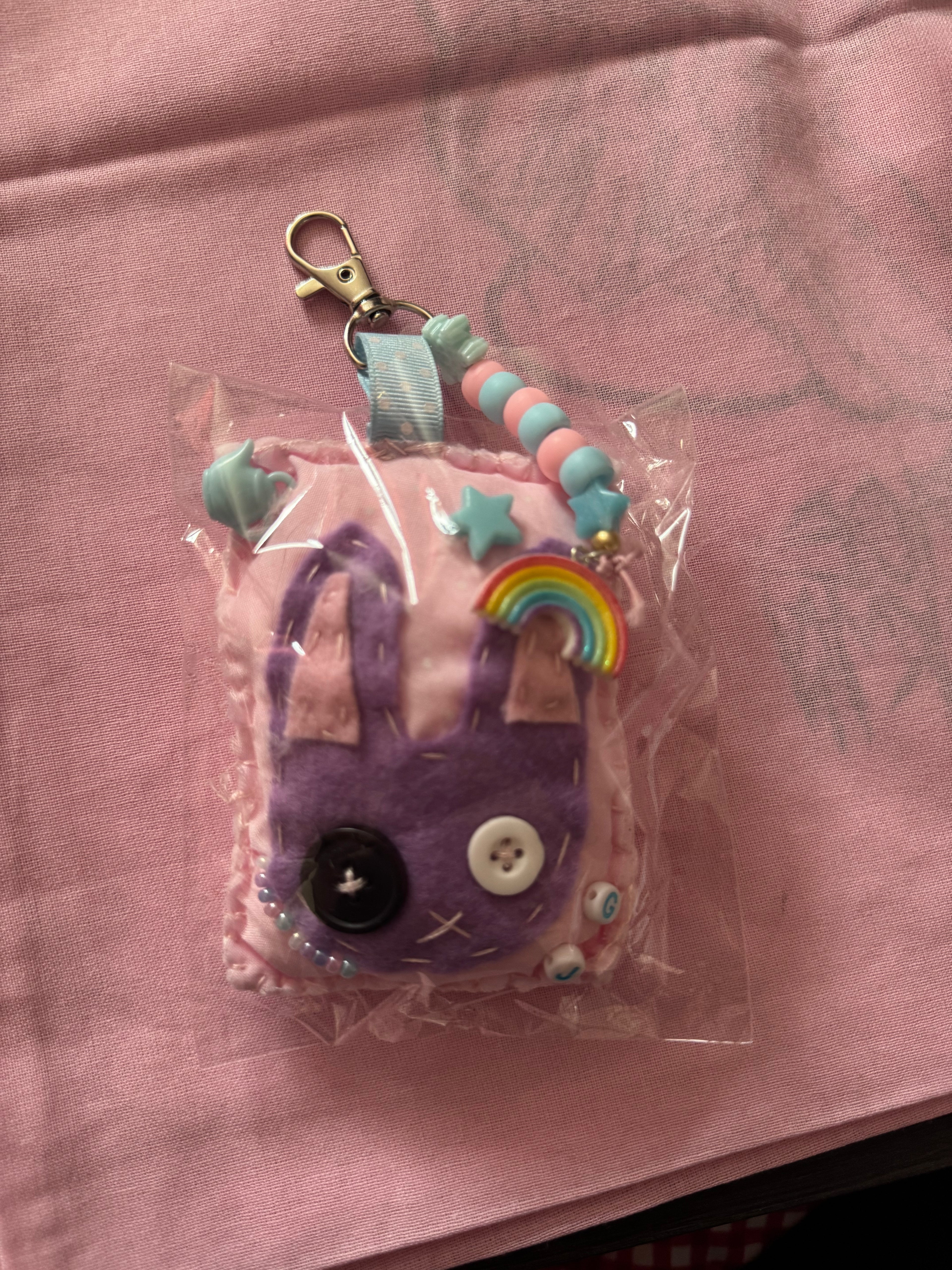 LARGE BUNNY KEYCHAIN