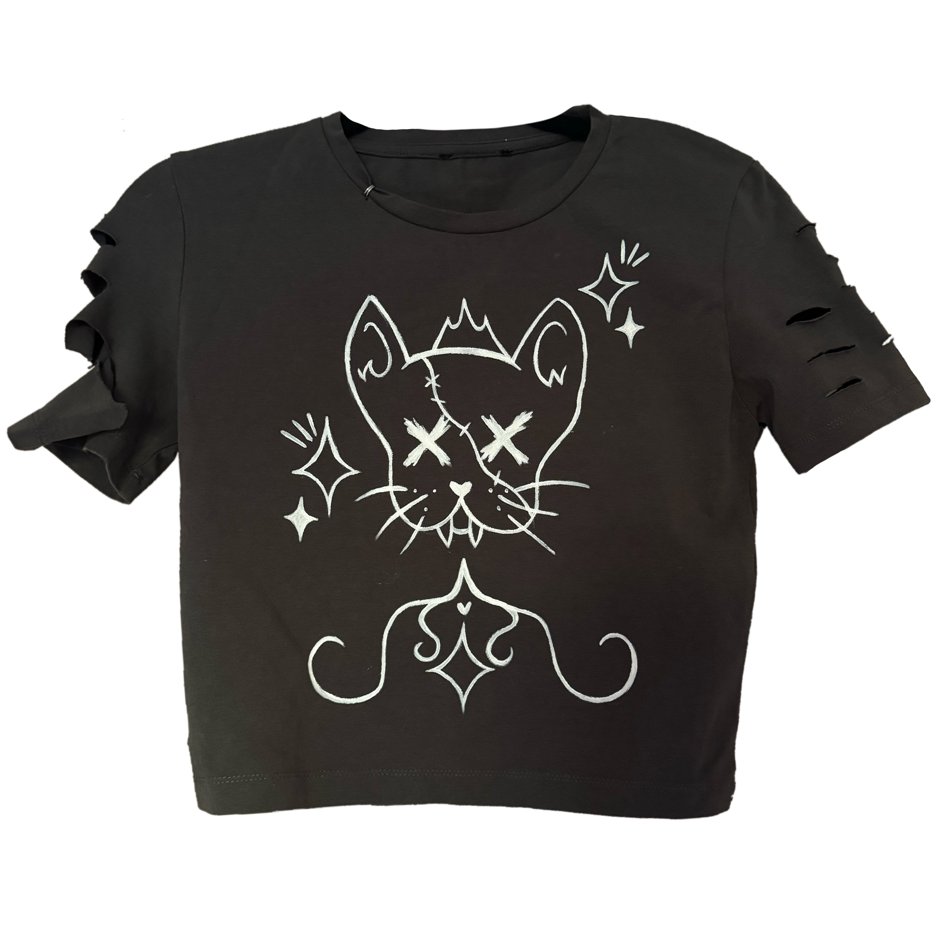 KITTEN UPCYCLED BABY TEE